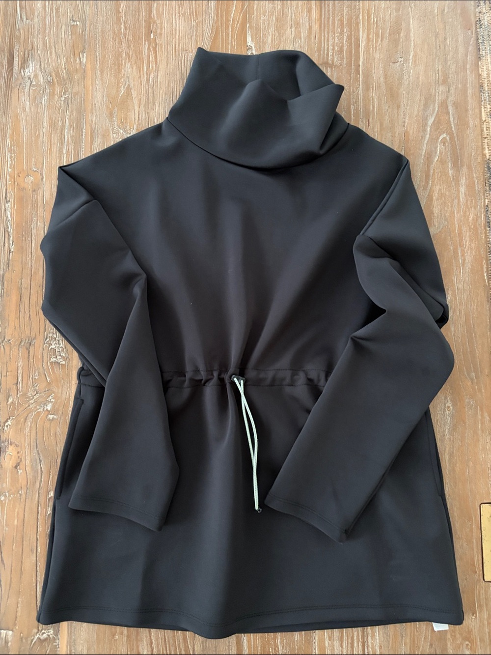 Addison Bay Black Women's Funnel Neck Pullover sweatshirt